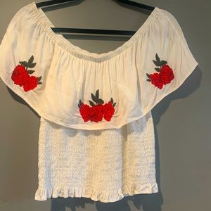 White floral top❤️